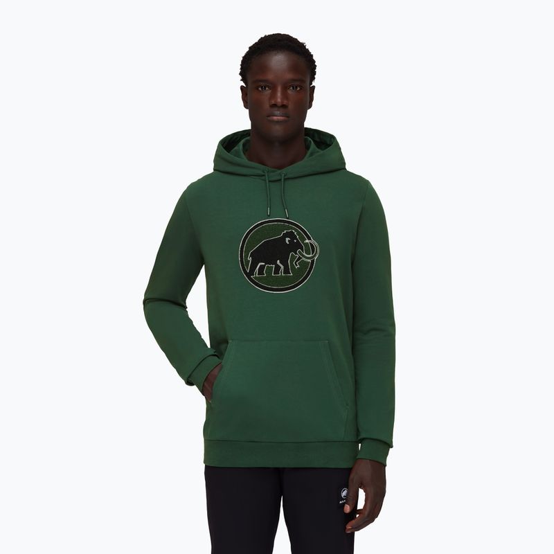 Pánska trekingová mikina Mammut ML Hoody Circle zelená
