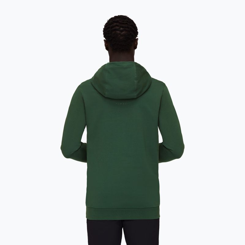 Pánska trekingová mikina Mammut ML Hoody Circle zelená 3
