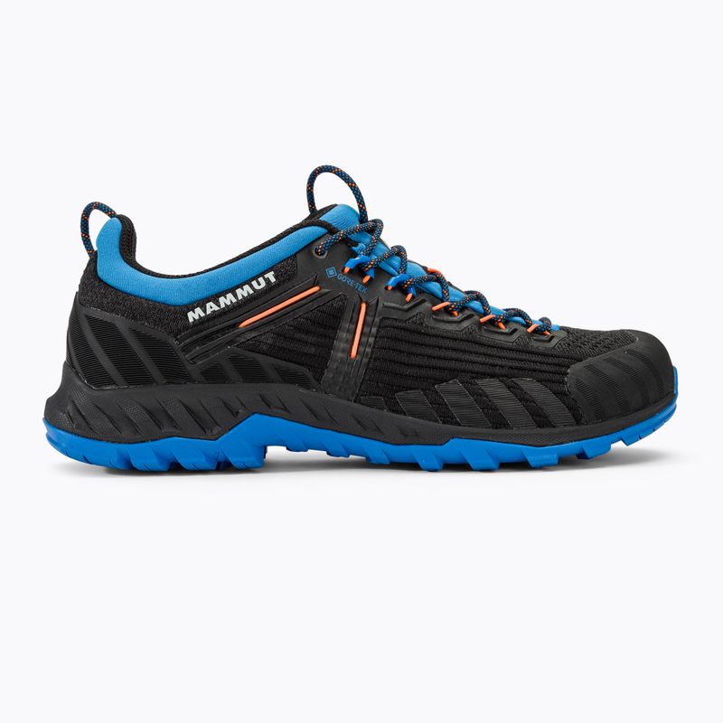 Pánska prístupová obuv  Mammut Alnasca Knit III Low GTX black/glacier blue 2