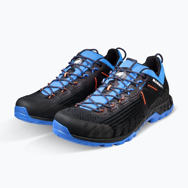 Pánska prístupová obuv  Mammut Alnasca Knit III Low GTX black/glacier blue 8