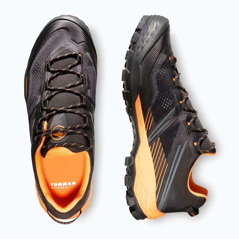 Pánske trekové topánky Mammut Ducan II Low GTX black/ dark tangerine 6