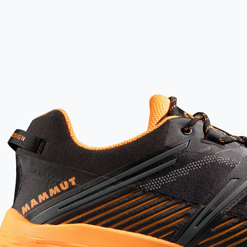 Pánske trekové topánky Mammut Ducan II Low GTX black/ dark tangerine 7