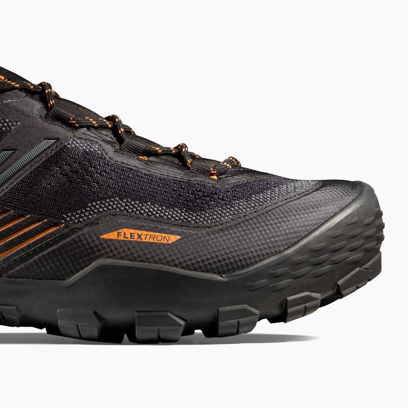 Pánske trekové topánky Mammut Ducan II Low GTX black/ dark tangerine 9