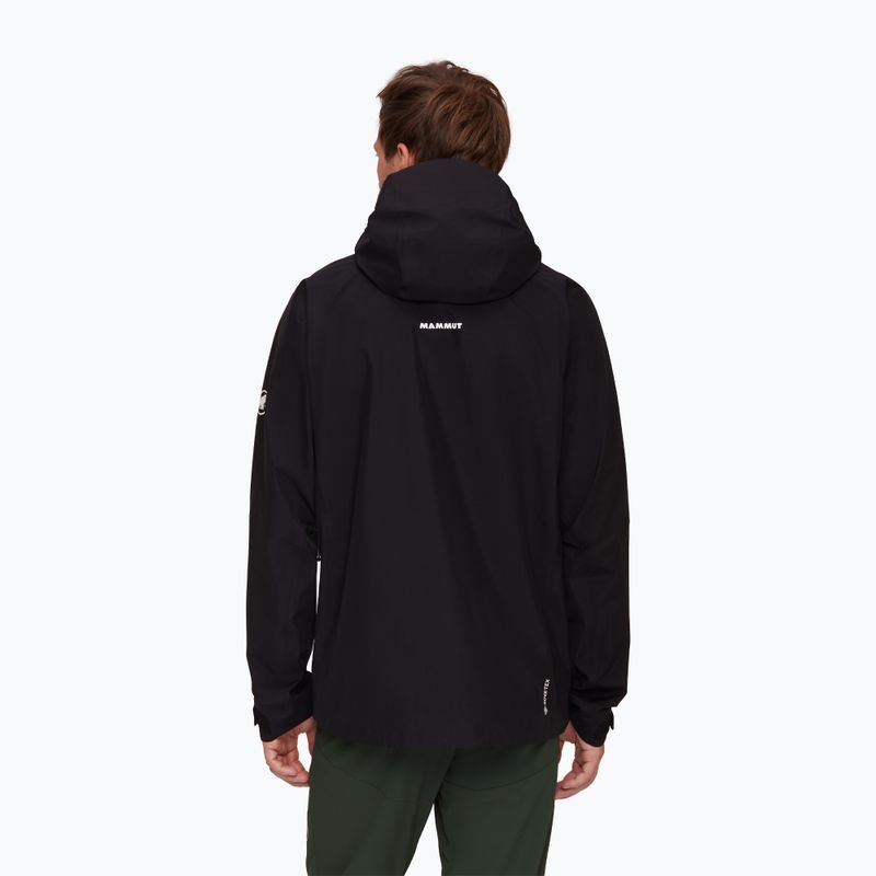 Pánska bunda do dažďa Mammut Crater IV HS Hooded black 2