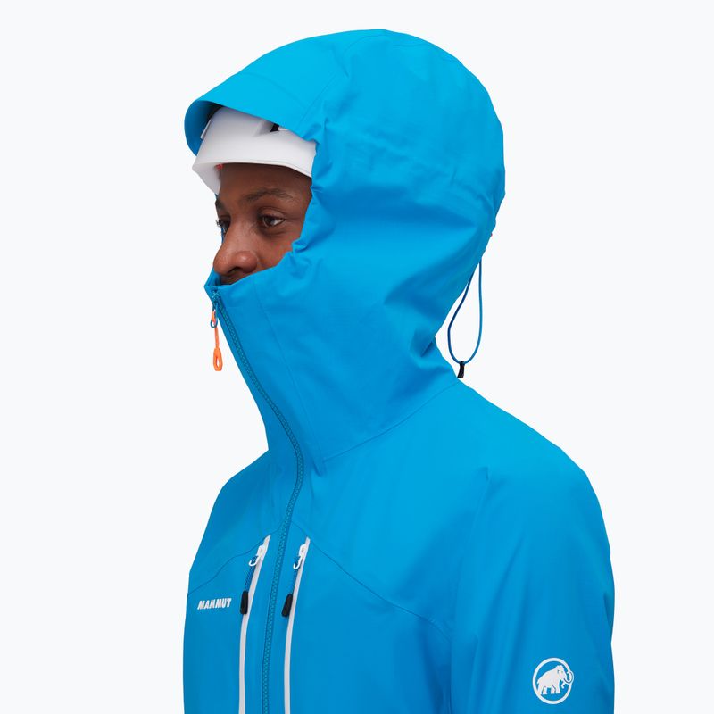 Mammut pánska bunda do dažďa Taiss HS Hooded glacier blue 4