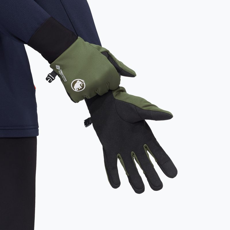 Trekingové rukavice Mammut Astro marsh/black 3