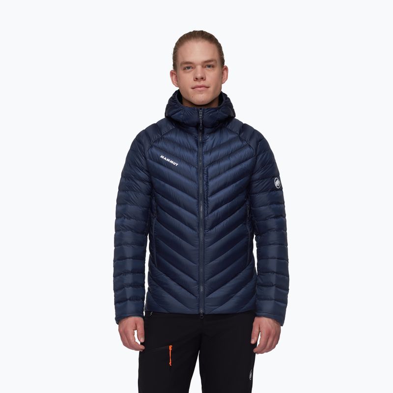 Pánska páperová bunda Mammut Broad Peak IN Hooded marine black