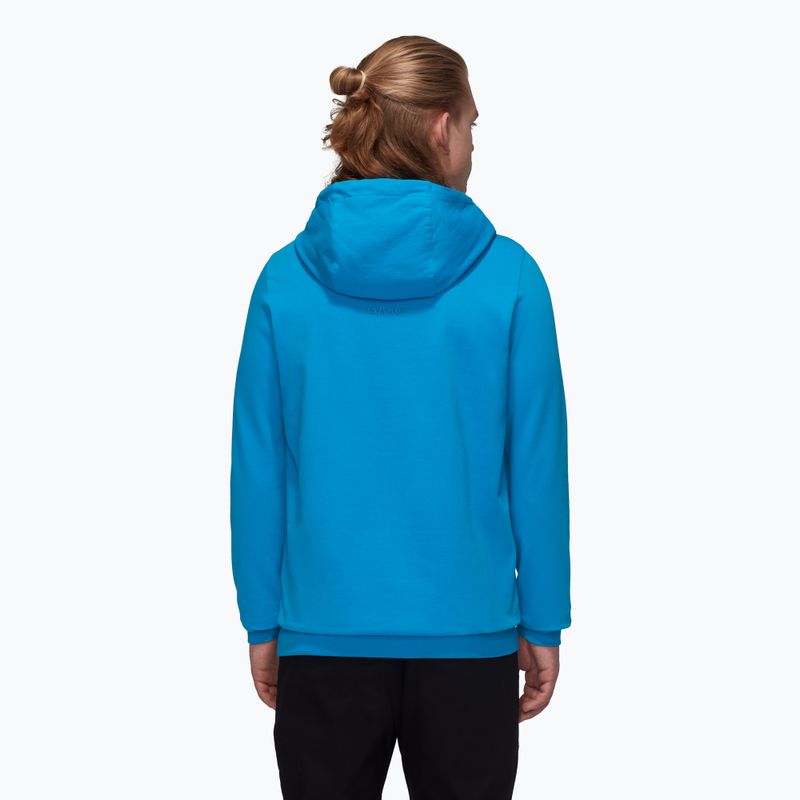 Pánska mikina Mammut ML Hoody Logo glacier blue 2