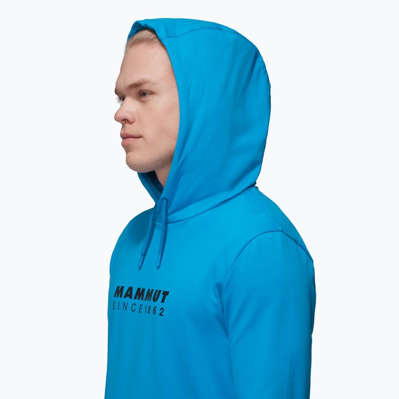 Pánska mikina Mammut ML Hoody Logo glacier blue 4