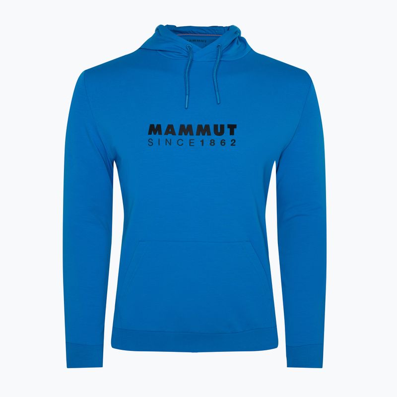 Pánska mikina Mammut ML Hoody Logo glacier blue 5