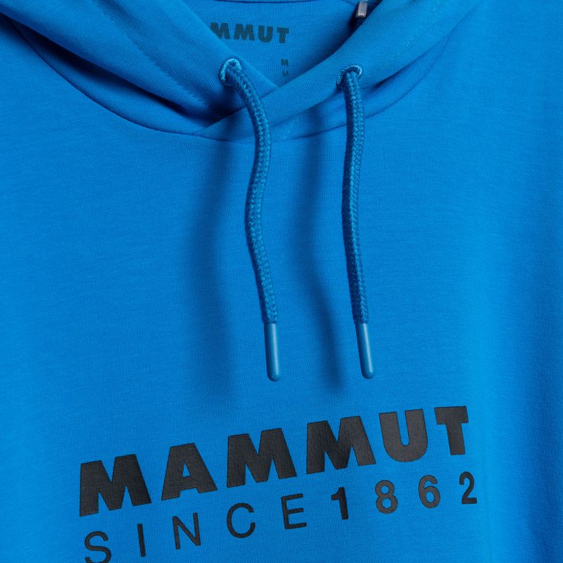 Pánska mikina Mammut ML Hoody Logo glacier blue 7