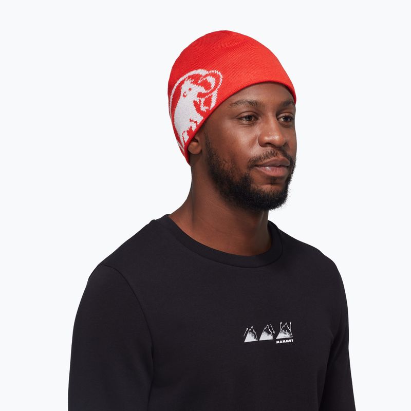 Zimná čiapka Mammut Fleece red/white 3