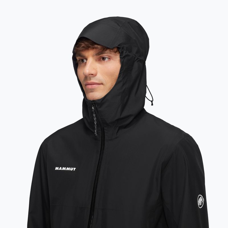 Pánska bunda do dažďa Mammut Treeline HS Hooded black 4