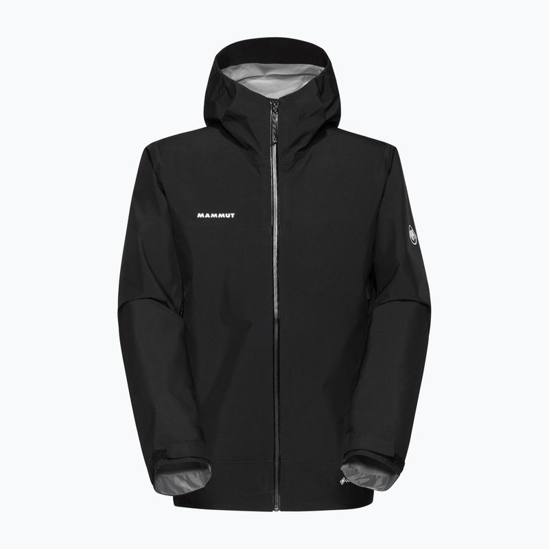Pánska nepremokavá bunda Mammut Crater Light HS Hooded Jacket Men black 4