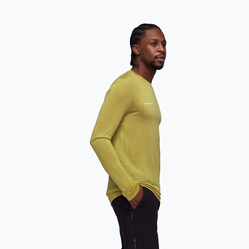 Pánske tričko Longsleeve Mammut Tree Wool FL aura melange 01690 3