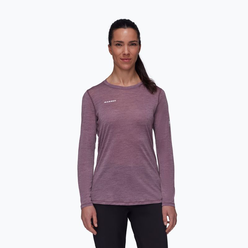 Dámske tričko Longsleeve Mammut Tree Wool FL flux melange 01700