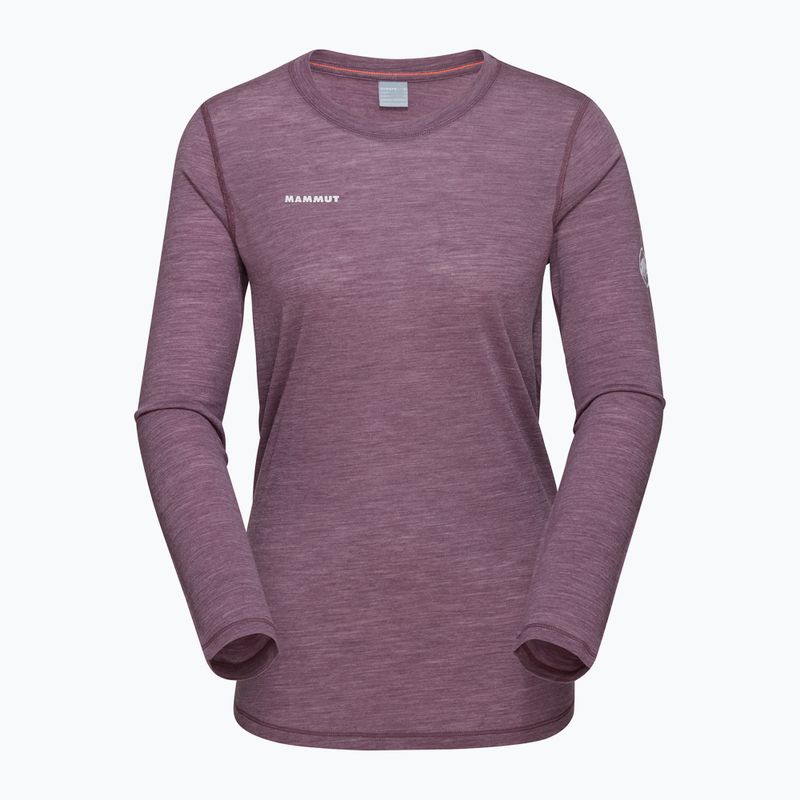 Dámske tričko Longsleeve Mammut Tree Wool FL flux melange 01700