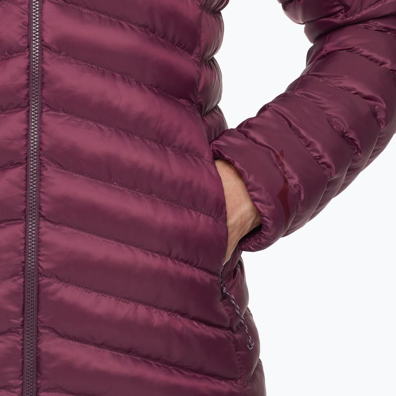 Dámska zateplená bunda Mammut Albula IN Hooded wine/black 5