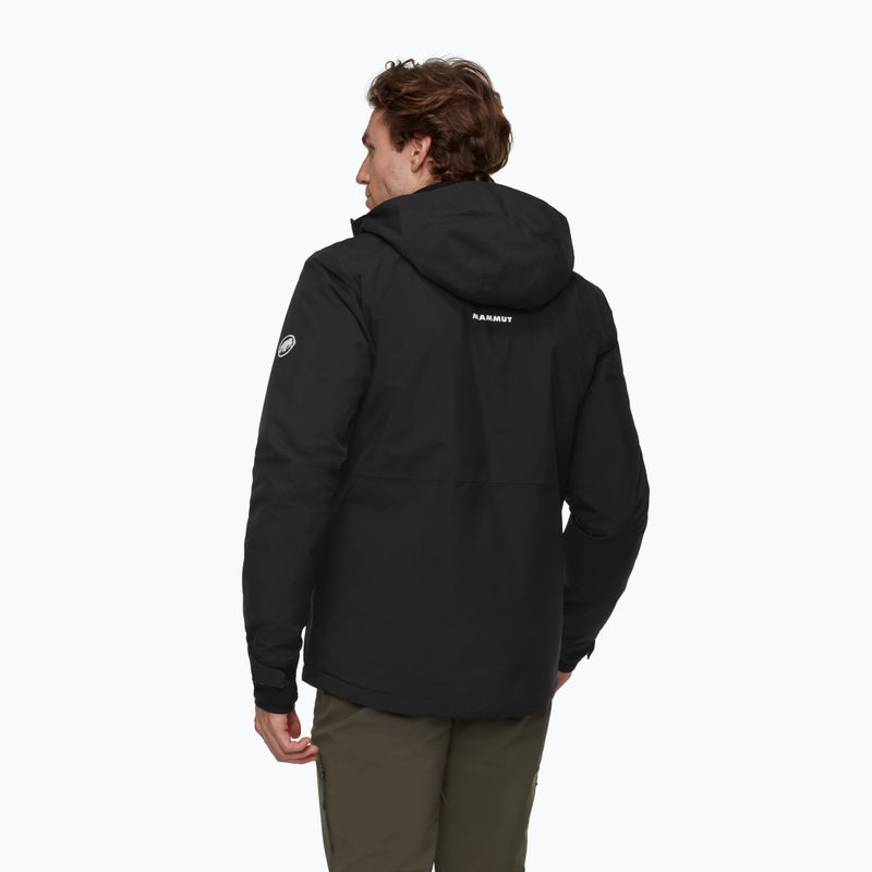 Pánska nepremokavá bunda Mammut Linard HS Thermo Hooded Jacket Men black 2
