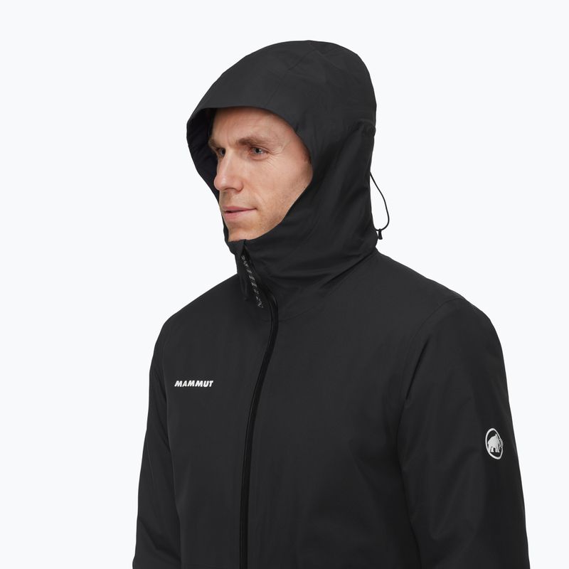 Pánska nepremokavá bunda Mammut Linard HS Thermo Hooded Jacket Men black 4