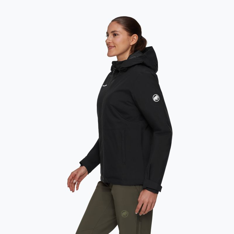 Dámska nepremokavá bunda Mammut Linard HS Thermo Hooded Jacket Women black 3