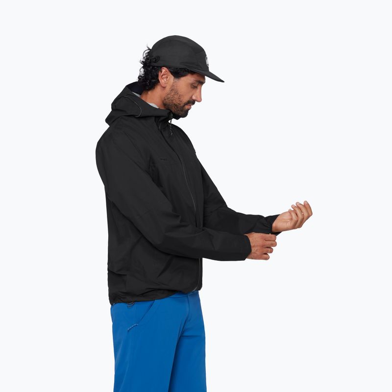 Pánska vetrovka Mammut Ducan HS Hooded black 4