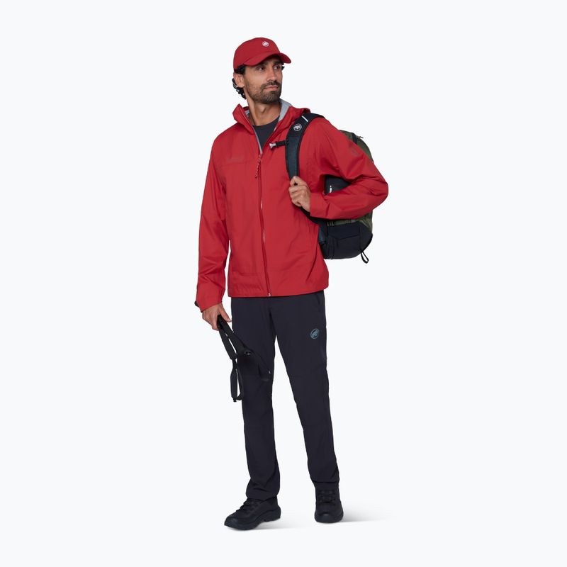 Pánska vetrovka Mammut Ducan HS Hooded dark mammut red 2