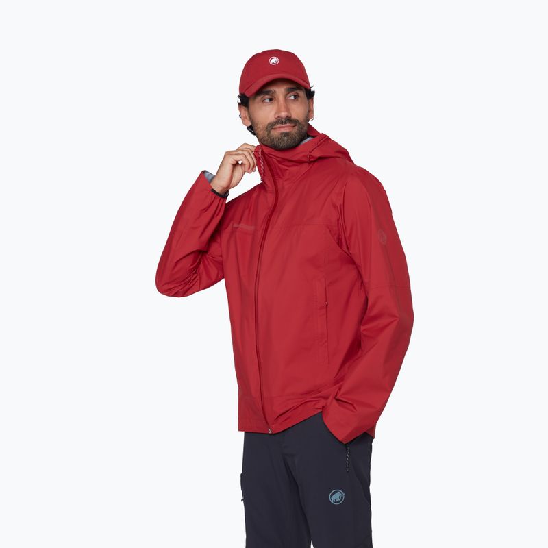 Pánska vetrovka Mammut Ducan HS Hooded dark mammut red 4