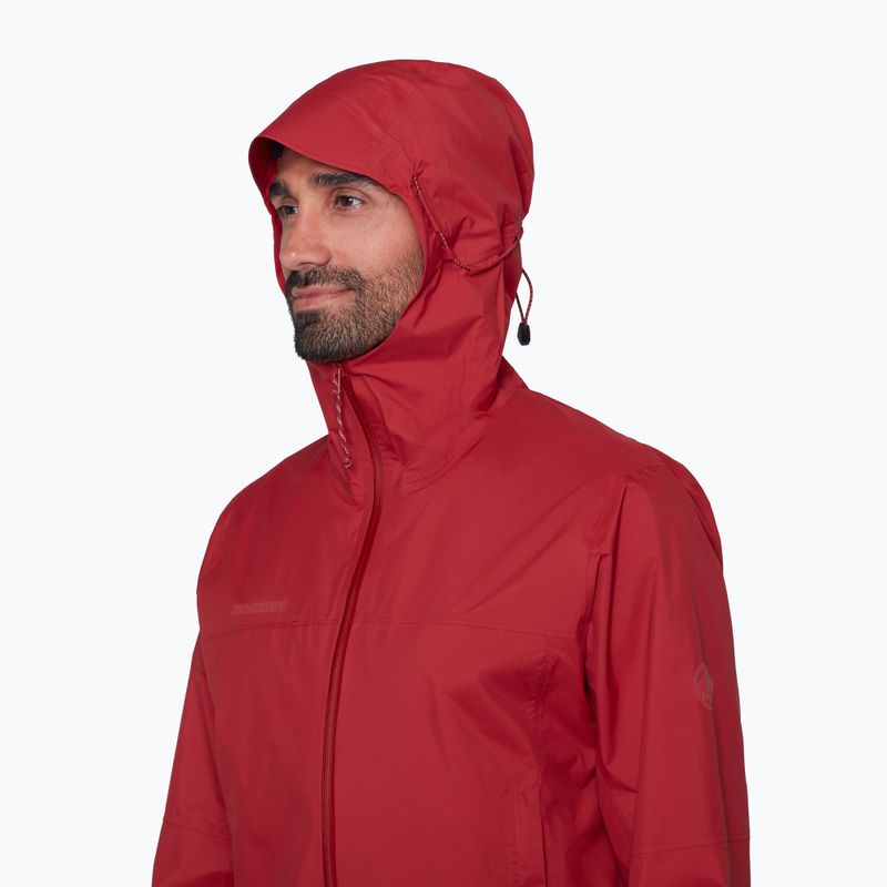 Pánska vetrovka Mammut Ducan HS Hooded dark mammut red 5