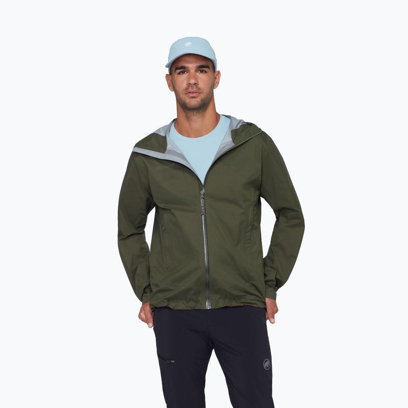 Pánska vetrovka Mammut Ducan HS Hooded dark mesh