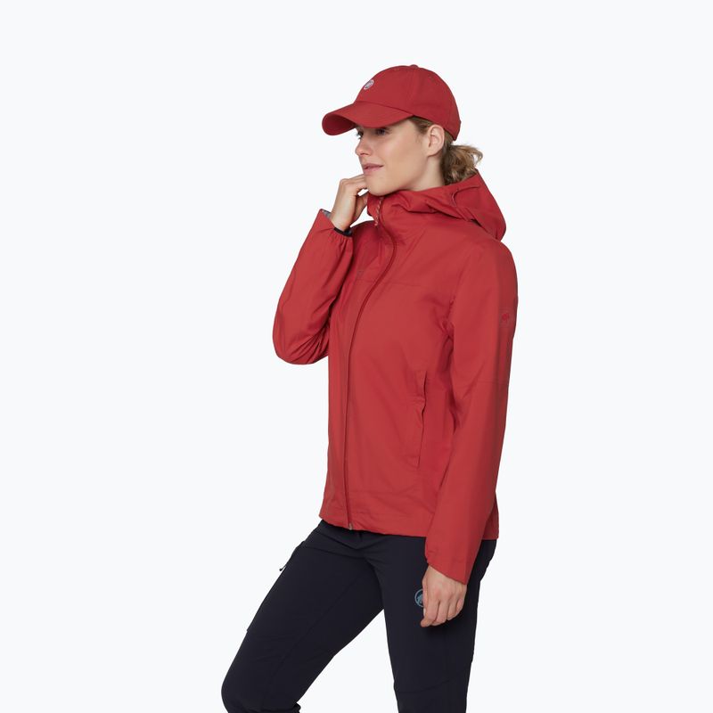 Dámska vetrovka Mammut Ducan HS Hooded dark mammut red 4
