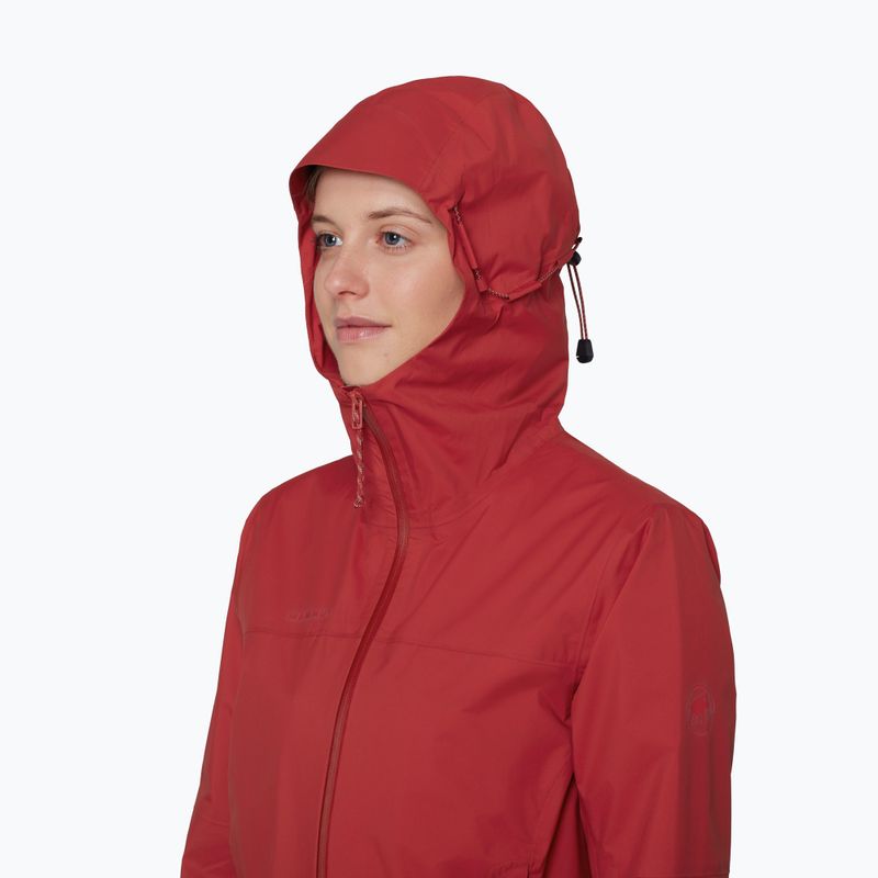 Dámska vetrovka Mammut Ducan HS Hooded dark mammut red 5