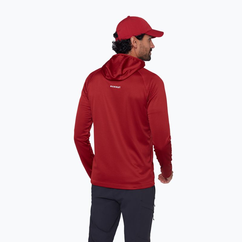 Pánska trekingová mikina Mammut Crag ML Hooded dark mammut red 3