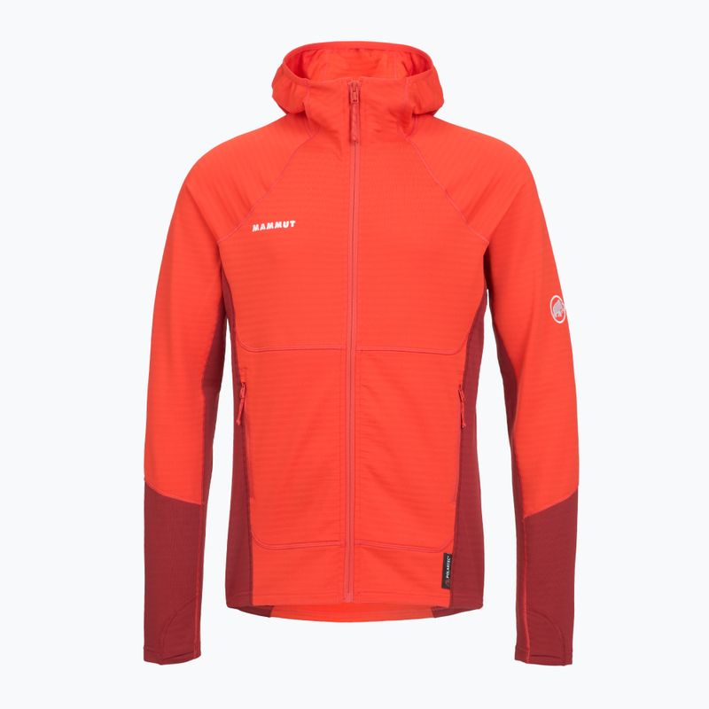 Pánska mikina Mammut Taiss ML Hooded mammut red/dark mammut