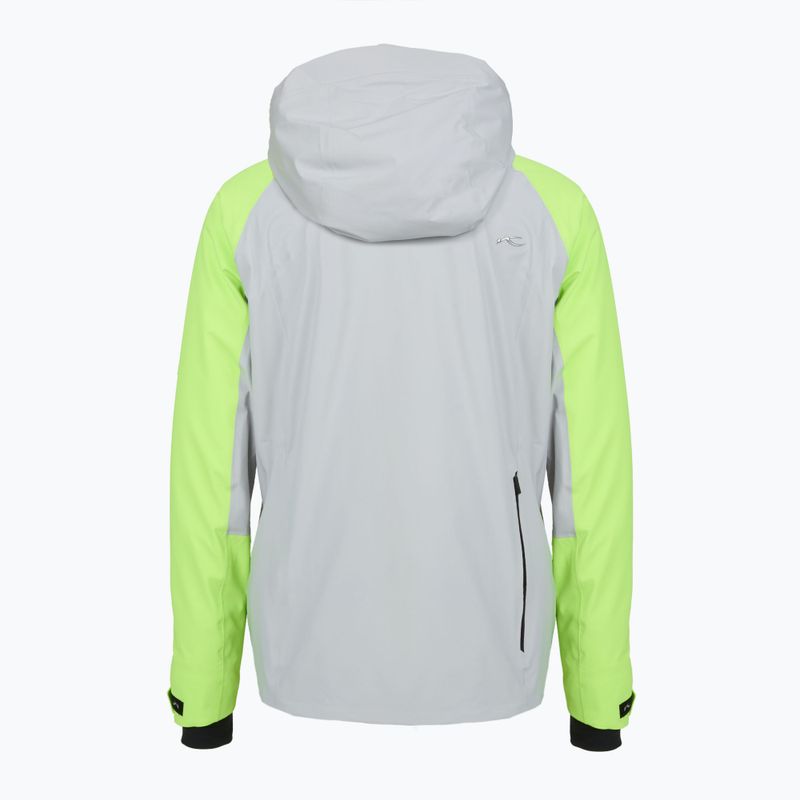 Pánska lyžiarska bunda KJUS Ligety alloy/limelight 2