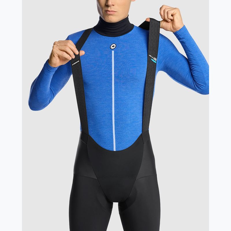 Pánsky cyklistický dres longsleeve ASSOS Ultraz Winter Skin Layer P1 calypso blu 3