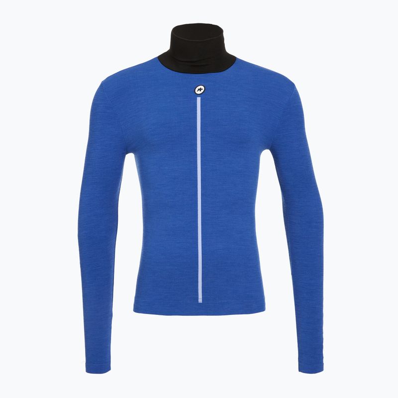 Pánsky cyklistický dres longsleeve ASSOS Ultraz Winter Skin Layer P1 calypso blu 4