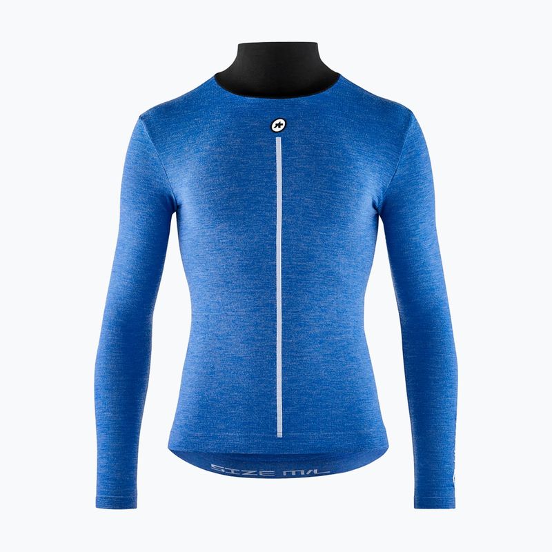 Pánsky cyklistický dres longsleeve ASSOS Ultraz Winter Skin Layer P1 calypso blu 8
