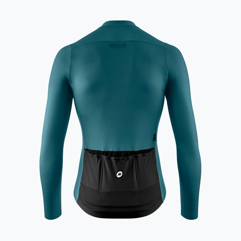 Pánske cyklistické tričko longsleeve ASSOS Mille GT S11 foundation green 2