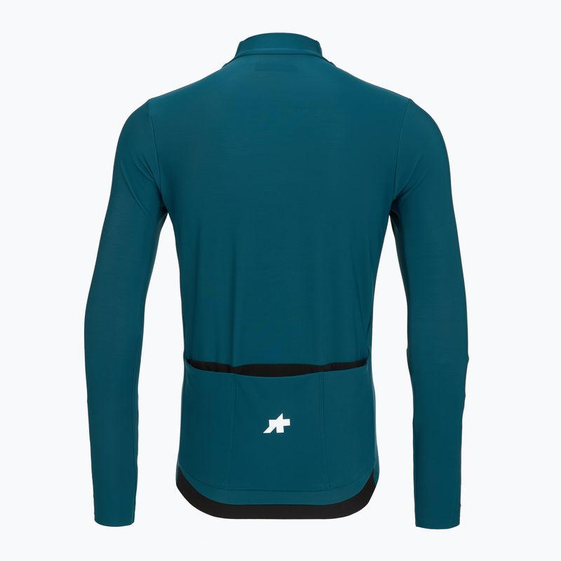 Pánsky cyklistický dres longsleeve ASSOS Mille GT Spring Fall Jersey S11 deep petrol 2