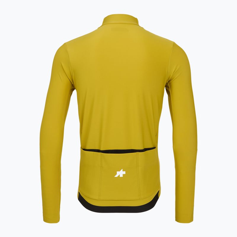 Pánsky cyklistický dres longsleeve ASSOS Mille GT Spring Fall Jersey S11 golden yellow 2