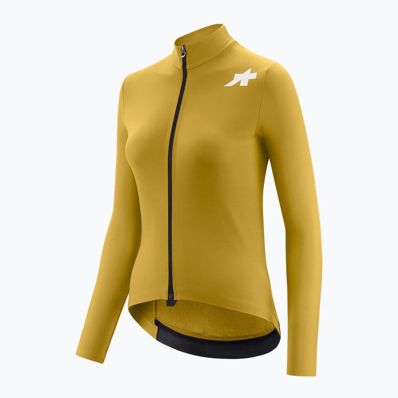 Dámsky cyklistický dres longsleeve ASSOS Mille GT Spring Fall Jersey S11 golden yellow 3