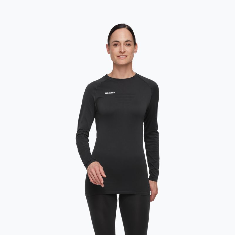 Dámska termoaktívna mikina Mammut All-Mountain Seamless BL Mid black/white