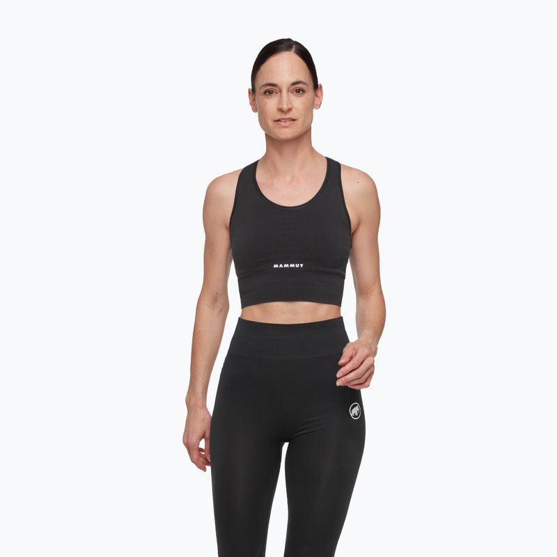Termo podprsenka Mammut All-Mountain Seamless BL Sport black/white