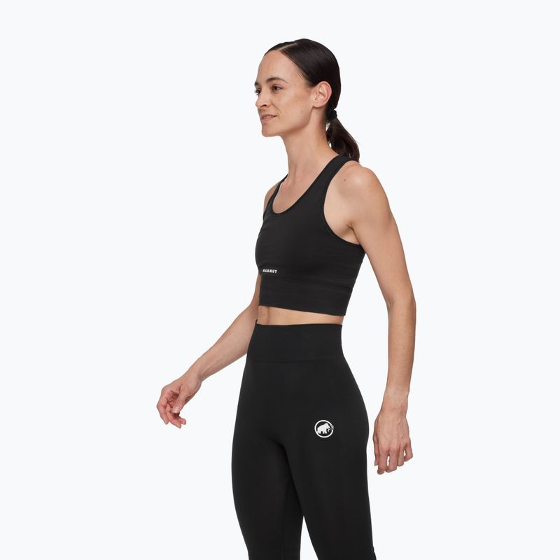 Termo podprsenka Mammut All-Mountain Seamless BL Sport black/white 3