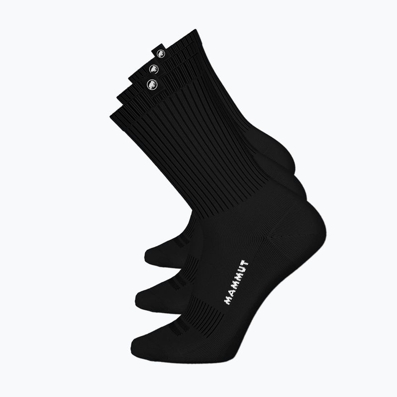 Ponožky Mammut Everyday Crew 3 pairs black/black/black
