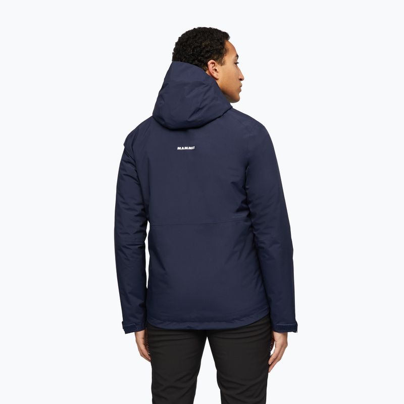 Pánska nepremokavá bunda Mammut Linard HS Thermo Hooded Jacket Men marine 2