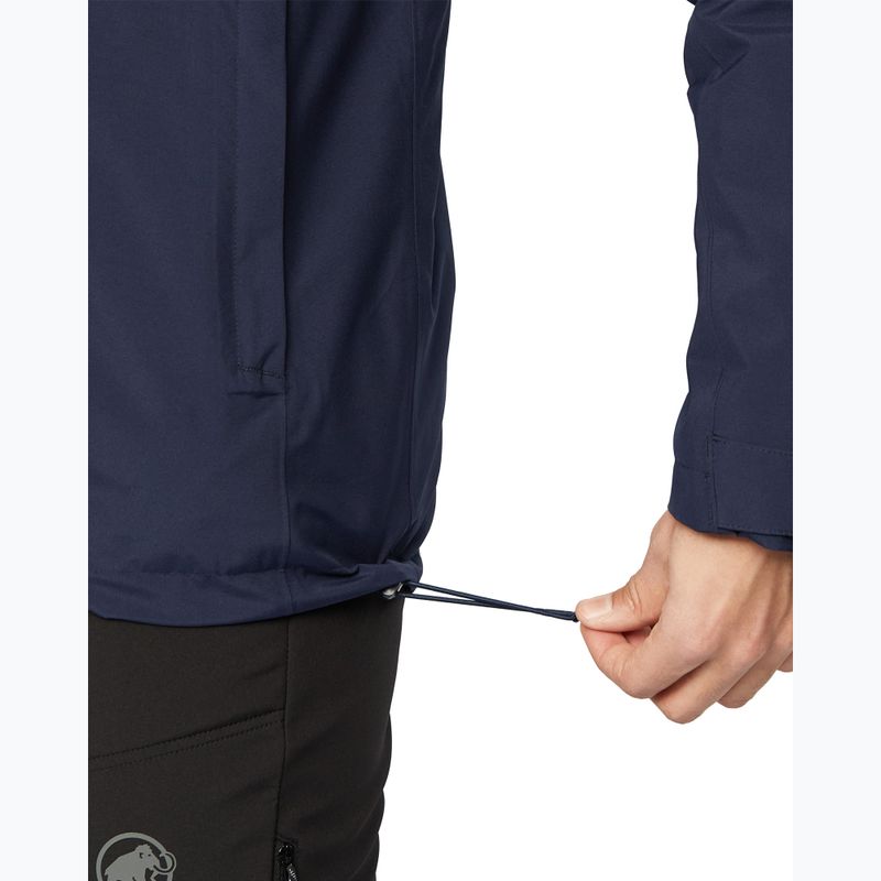 Pánska nepremokavá bunda Mammut Linard HS Thermo Hooded Jacket Men marine 7