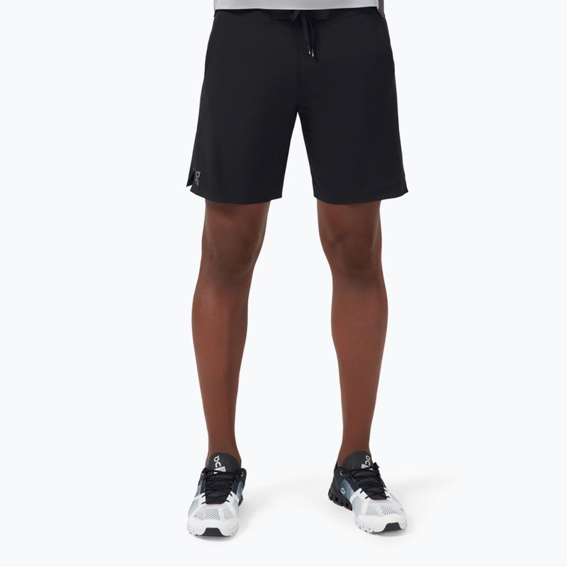 Pánske bežecké šortky On Running Hybrid black