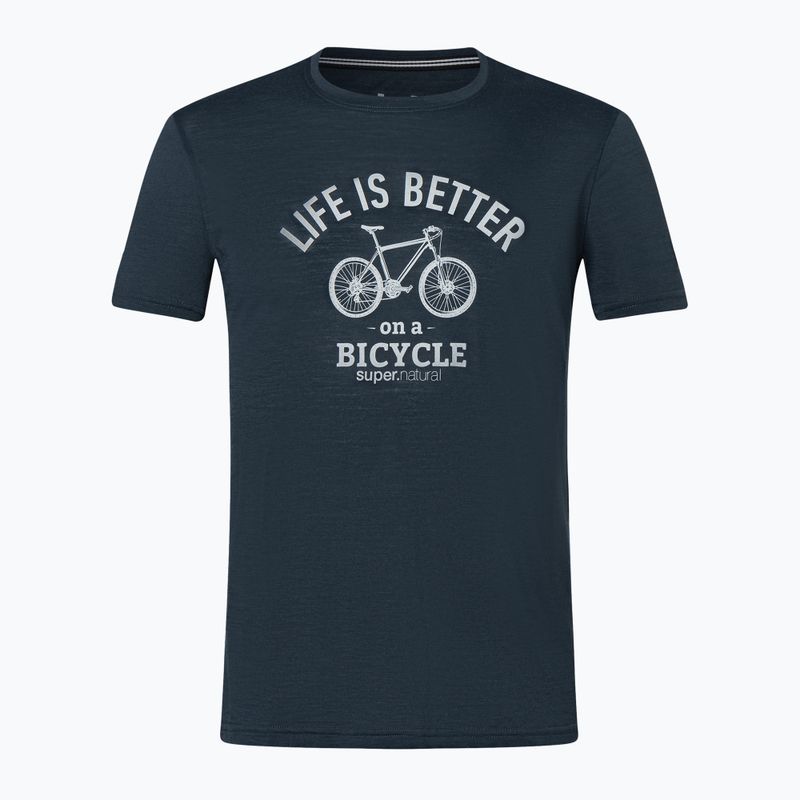 Pánske tričko super.natural Better Bike Tee blueberry/vapor grey 3